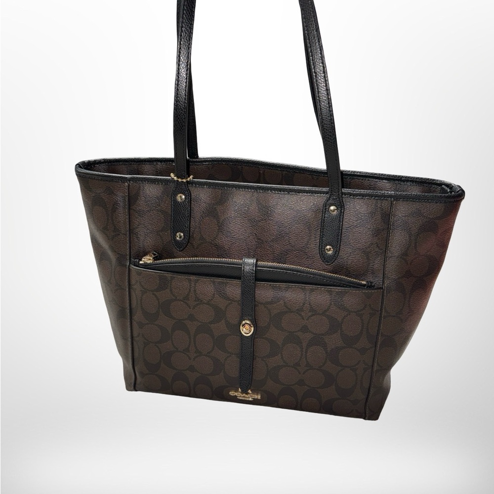 Coach Brown Signature Tote Bag